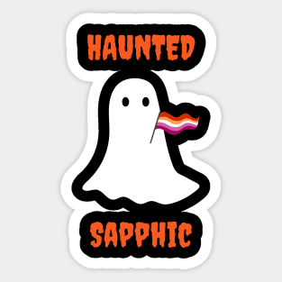 Haunted Sapphic Sticker